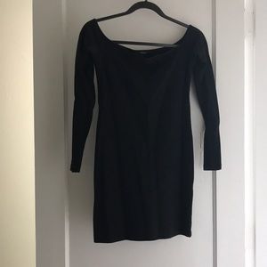 Black off the shoulder dress